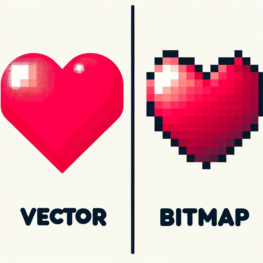 ベクター画像とビットマップ画像